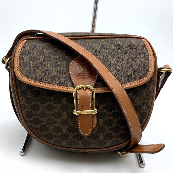 Celine Bag Macadam Pattern Brown - Picture 1 of 10